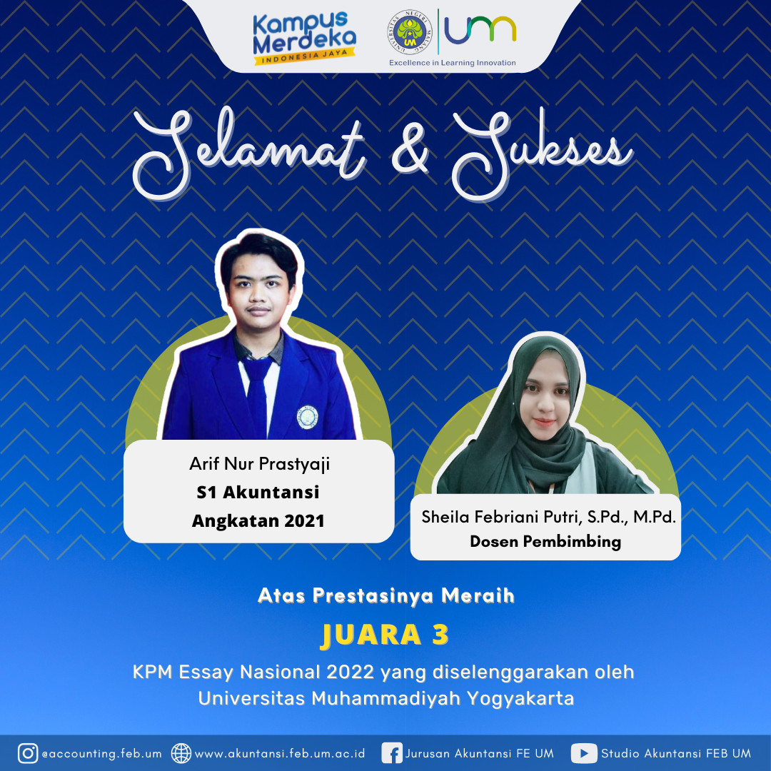 Arif Nur Prastyaji, Juara 3 KPM Essay Nasional 2022