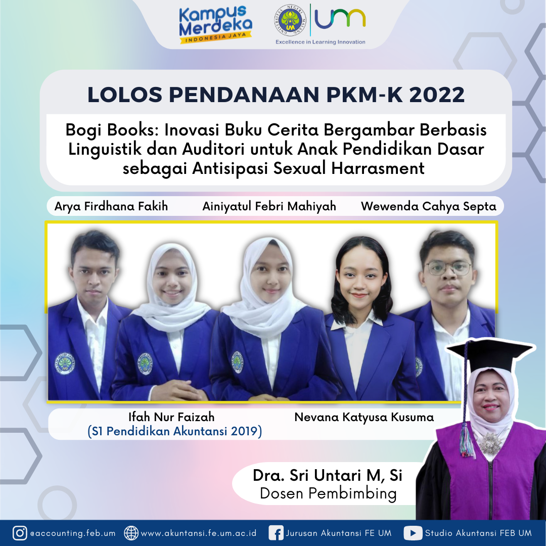 Berkaca pada Maraknya Kekerasan Seksual, Mahasiswa Departemen Akuntansi Bersama Rekan dari Berbeda Fakultas Lolos Pendanaan Program Kreativitas Mahasiswa (PKM) Tahun 2022
