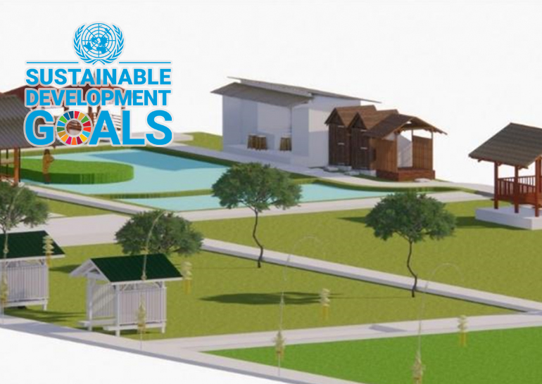 Siteplan Tempat Wisata Edukasi Pertanian sebagai Motor Penggerak SDGs