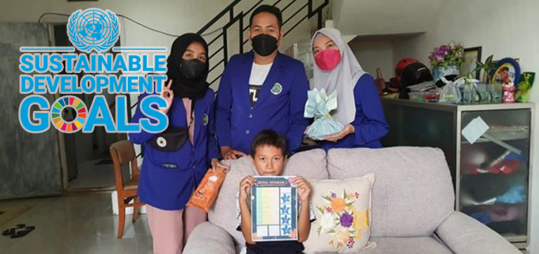 Kontribusi pada SDGs, Tim MBKM Lakukan Pendampingan Pengubahan Perilaku Menabung