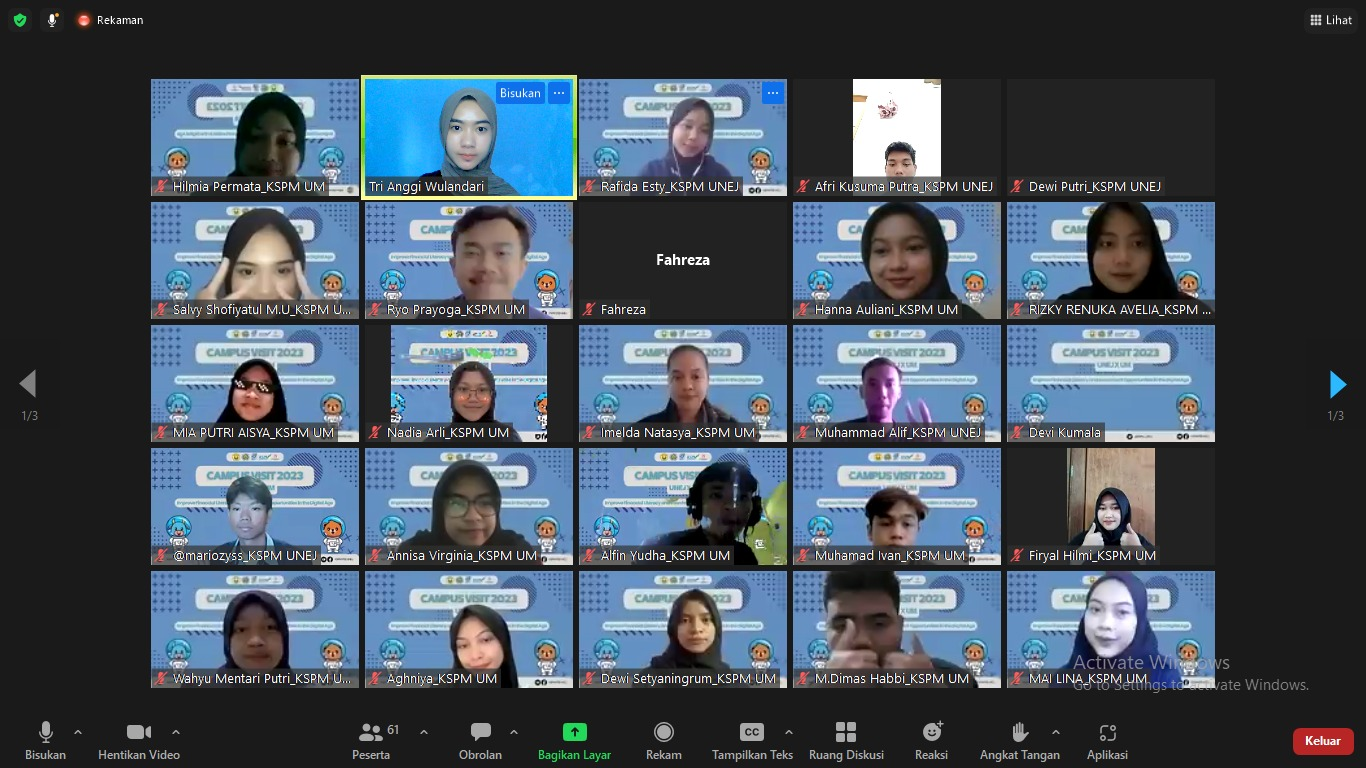 Study Visit 2023: KSPM FEB UM X KSPM UNEJ untuk mendukung SDGs 1,4,dan 8